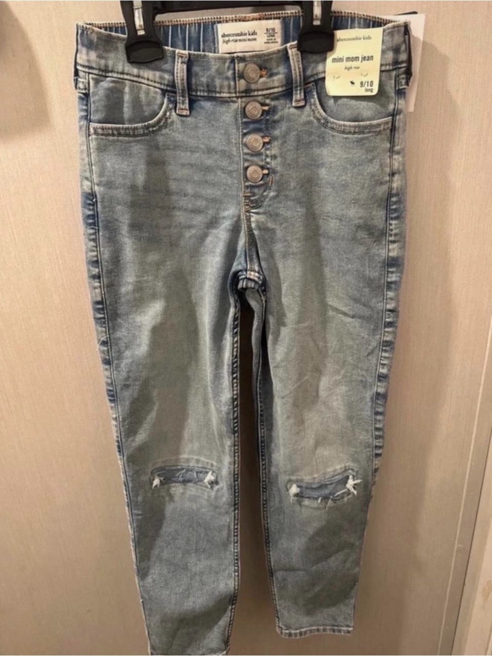 abercrombie kids light blue jeans size 9/10 Long